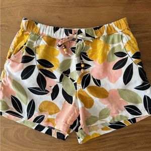 Rachel Zoe 100% linen shorts